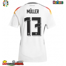 Camisa de Futebol Alemanha Thomas Muller #13 Equipamento Principal Europeu 2024 Manga Curta